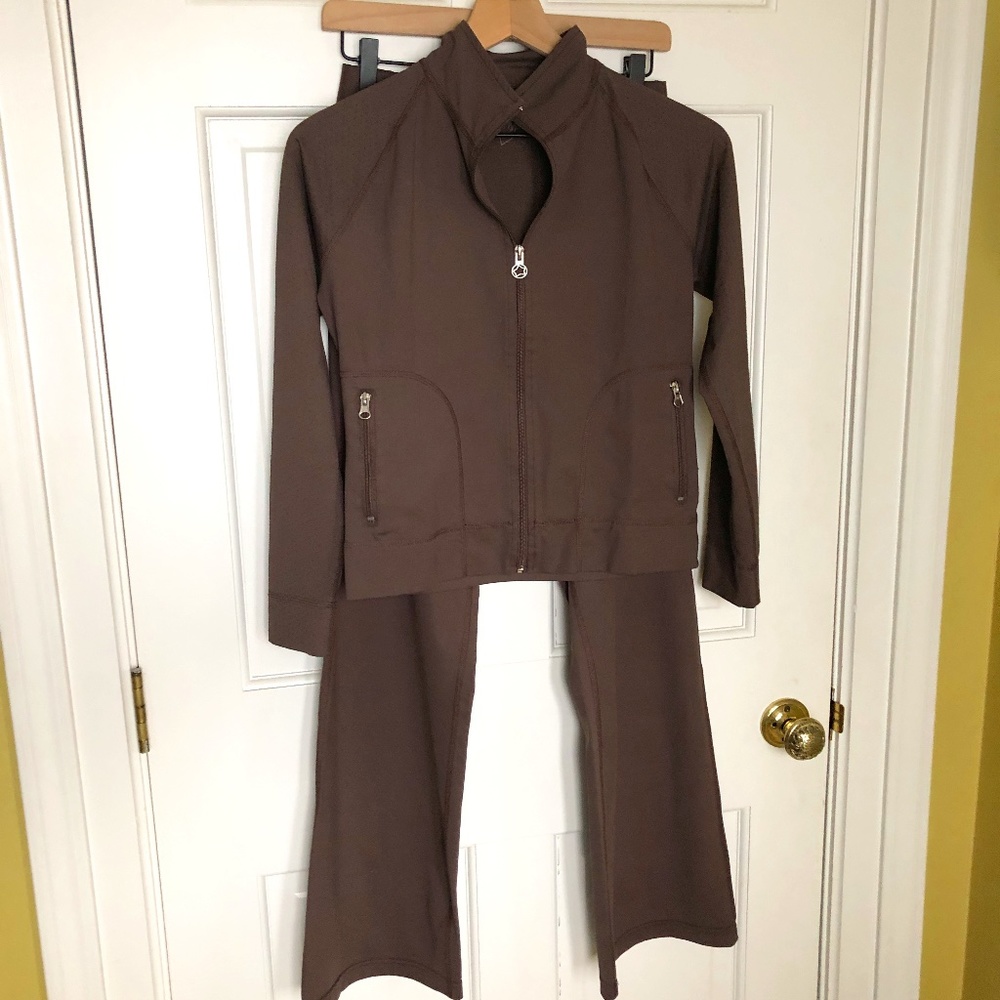 HYP Track Suit Sz XS 2 piece Brown
